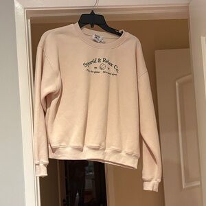 Sportif & Relax Co. Cream Sweatshirt